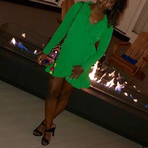 Green Wrap Dress